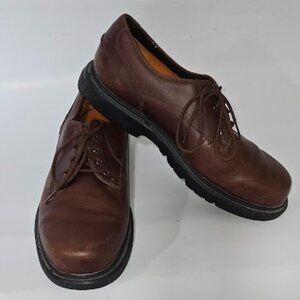 Timberland Mens Brown Leather Smart Comfort System Casual Oxford Shoes Size 11M